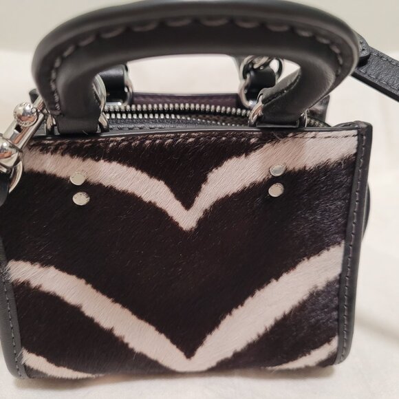 Rogue Bag 12 In Haircalf With Zebra Print - Picture 11 of 11